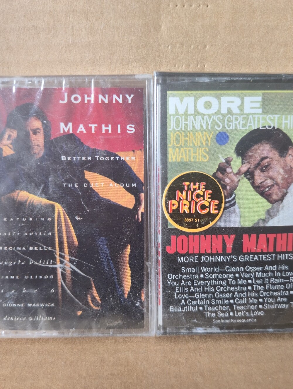 Johnny Mathis Better Together Greatest Hits Cassette Tape Vintage Pop Music
